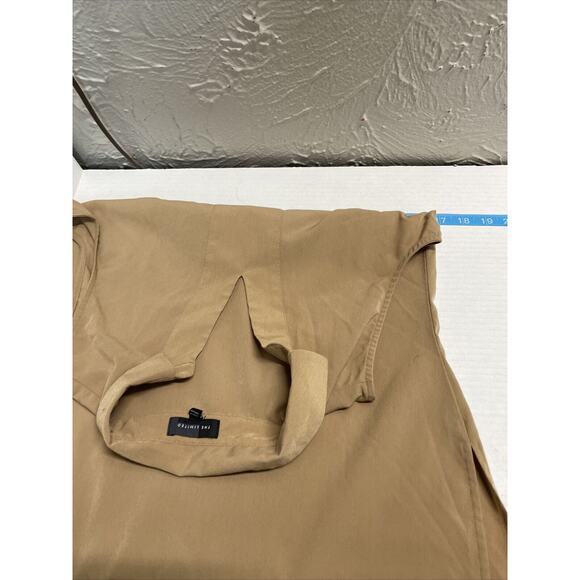 The Limited Womens Beige Sleeveless Tunic V Neck Collared Blouse Side Slits‎ XS - Picture 4 of 5